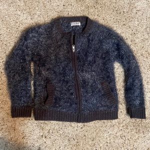 Next UK Girls Navy Sparkle Sweater Size 6, brand new without tags